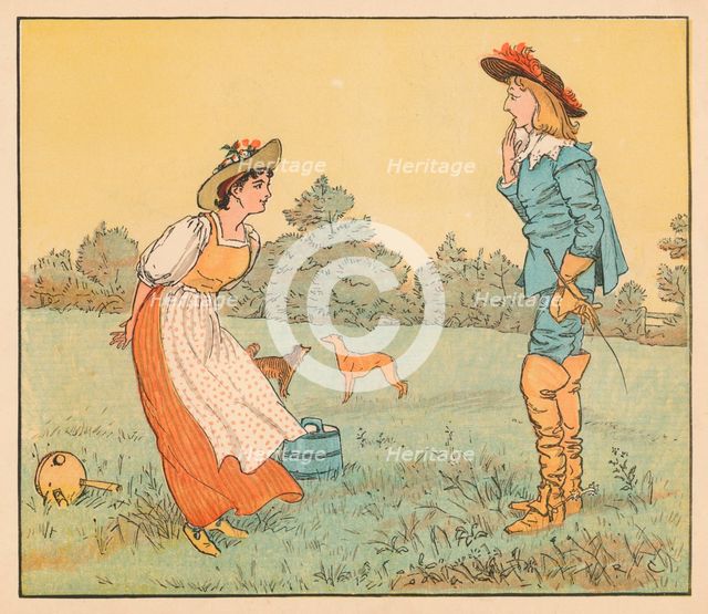 'Then I can't marry you, my pretty maid!', c1882. Creator: Randolph Caldecott.