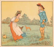 Then I can't marry you, my pretty maid! c1882. Creator: Randolph Caldecott