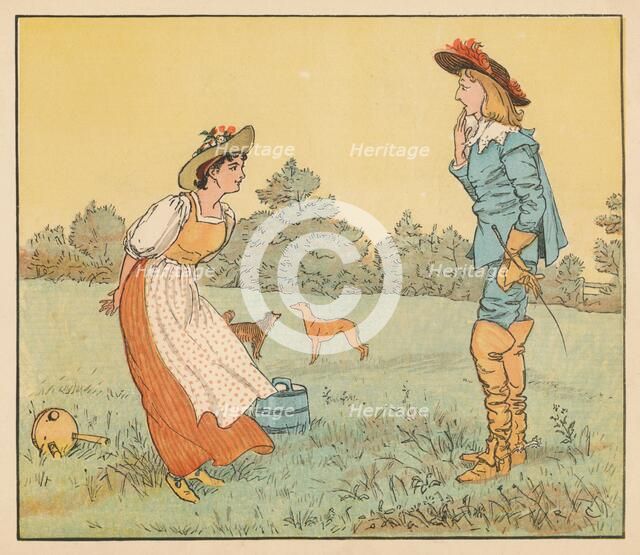 'Then I can't marry you, my pretty maid!', c1882. Creator: Randolph Caldecott.