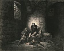 "Then, not to make them sadder, I kept down my spirit in stillness" c1890. Creator: Gustave Doré