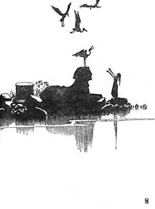 Then She Saw The Storks c1930. Artist: W Heath Robinson