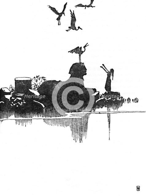 'Then She Saw The Storks', c1930. Artist: W Heath Robinson.