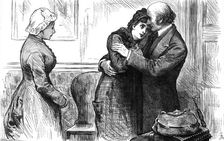 "Then she packed up such few things as she wanted, and kissed her father…", 1880. Creator: Joseph Swain