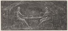 Thenot and Colinet at Supper, 1821. Creator: William Blake
