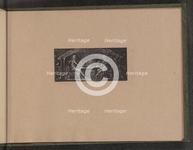 Thenot and Colinet Eat their Evening Meal, 1821. Creator: William Blake.