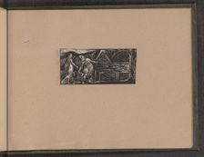 Thenot and Colinet Lead their Flocks Together, 1821. Creator: William Blake