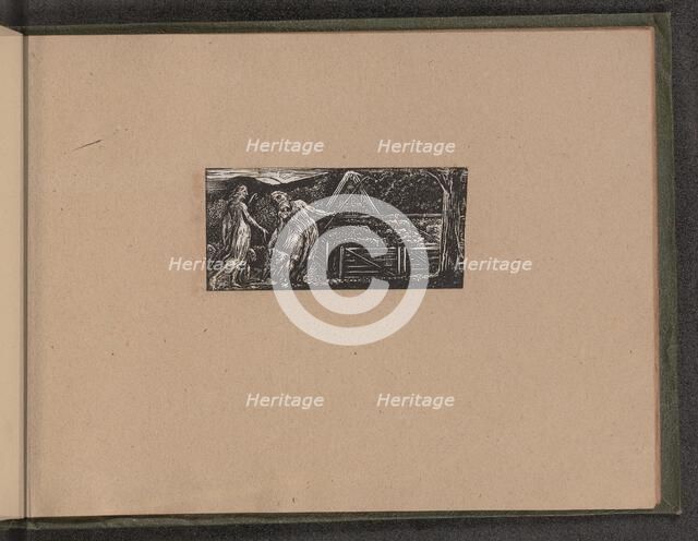 Thenot and Colinet Lead their Flocks Together, 1821. Creator: William Blake.