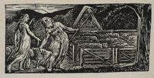 Thenot and Colinet Lead Their Flocks Together, from Thornton's Pastorals of Virgil, 1821. Creator: William Blake