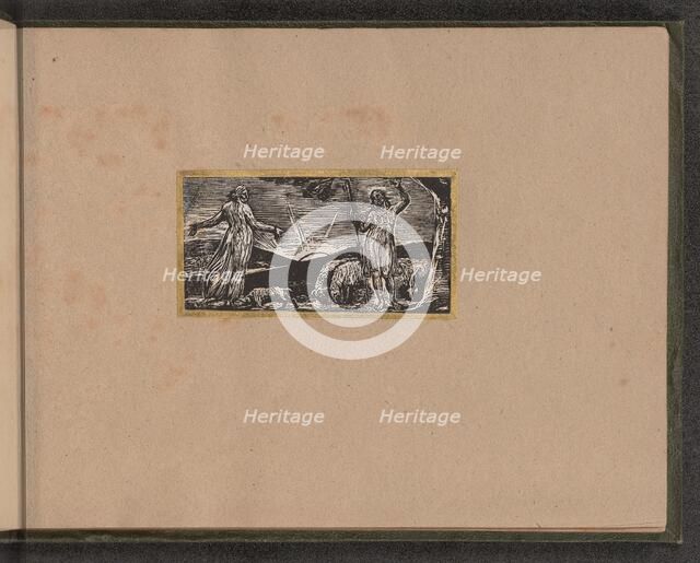 Thenot Remonstrates with Colinet, 1821. Creator: William Blake.