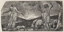 Thenot Remonstrates with Colinet, 1821. Creator: William Blake