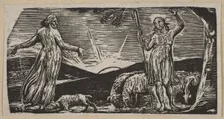 Thenot Remonstrates With Colinet, from Thornton's Pastorals of Virgil, 1821. Creator: William Blake