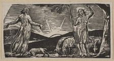 Thenot Remonstrates With Colinet, from Thornton's Pastorals of Virgil, 1821. Creator: William Blake