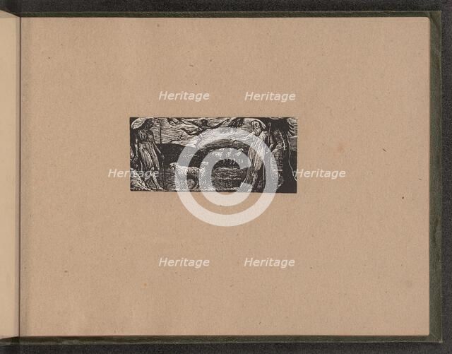 Thenot Remonstrates with Colinet, Lightfoot in Background, 1821. Creator: William Blake.