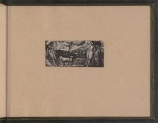 Thenot Remonstrates with Colinet, Lightfoot in Background, 1821. Creator: William Blake