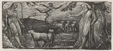 Thenot Remonstrates with Colinet: Lightfoot in the Distance, 1821. Creator: William Blake