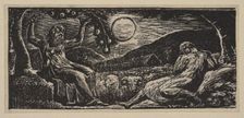 Thenot Under a Fruit Tree, from Thornton's Pastorals of Virgil, 1821. Creator: William Blake