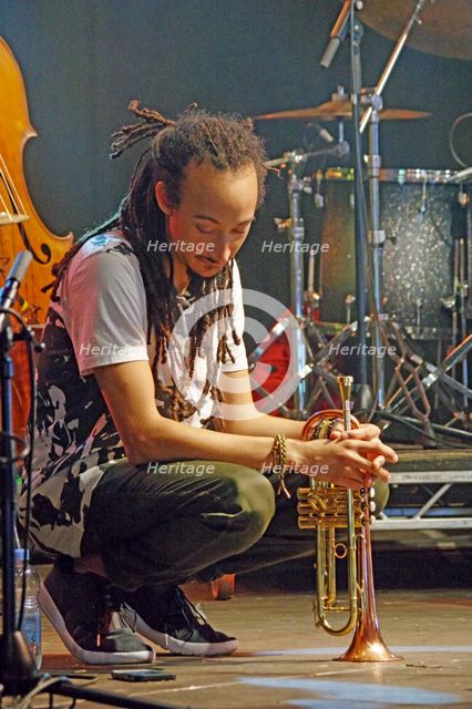 Theo Croker, Love Supreme Jazz Festival, Glynde Place, East Sussex, 2015. Artist: Brian O'Connor.