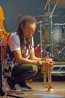 Theo Croker, Love Supreme Jazz Festival, Glynde Place, East Sussex, 2015. Artist: Brian O'Connor