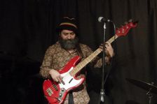 Theo Pascal, Carmen Souza's Silver Messengers, Verdict Jazz Club, Brighton East Sussex, 2019. Creator: Brian O'Connor
