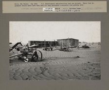 These farm implements should never have been used for they destroyed..., Mills, New Mexico, 1935. Creator: Dorothea Lange