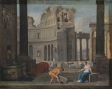 Theseus finding his Father's Sword and Sandals, 1612-1659. Creator: Jean Lemaire