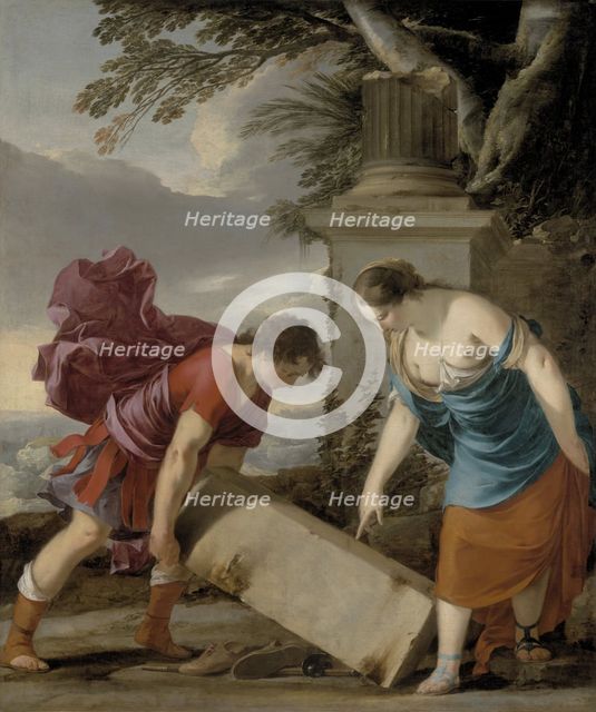 Theseus Finding the Sword and the Shoes of his Father, c1636. Creator: La Hyre, Laurent, de (1606-1656).
