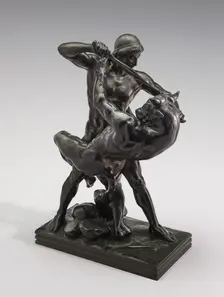 Theseus Fighting the Minotaur, model n.d., cast 1857/1873. Creator: Antoine-Louis Barye