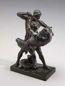 Theseus Fighting the Minotaur, model n.d., cast 1857/1873. Creator: Antoine-Louis Barye
