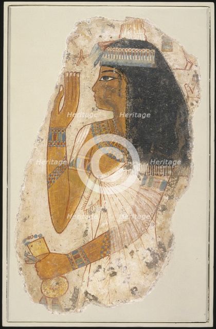 Thepu, mother of Nebamun of Thebes, ca 1390-1353 B.C.. Artist: Ancient Egypt  
