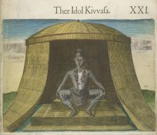 Ther Idol Kivvasa, (Kiwasa) 1618. Creator: Theodor de Bry