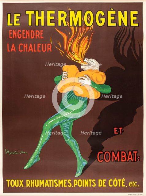 Thermogène generates heat and heals, 1929. Creator: Cappiello, Leonetto (1875-1942).