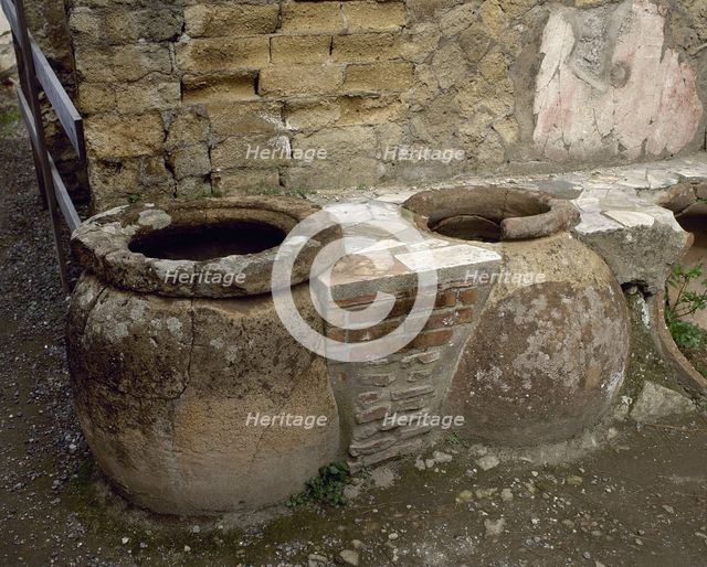 Thermopolium, Herculaneum, Italy. Creator: LTL.