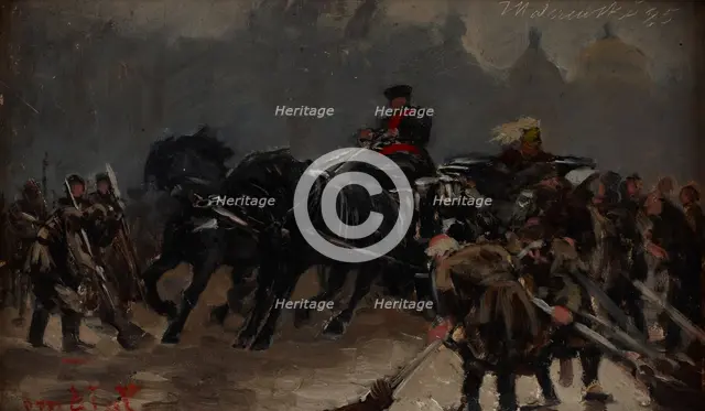 There Comes the Tsar, 1885. Creator: Jacek Malczewski.