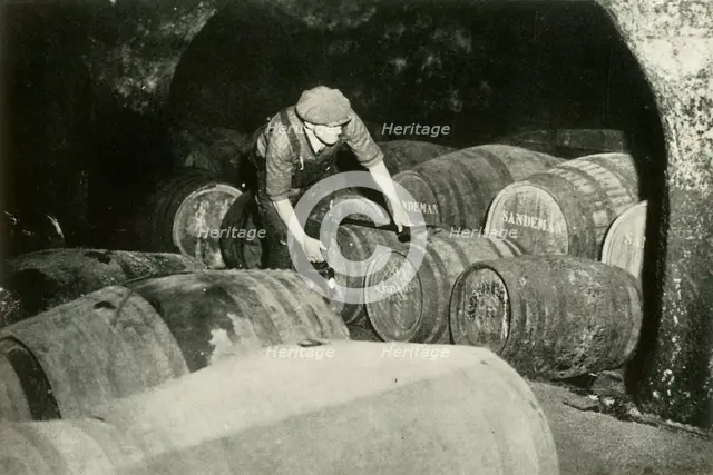 "There Are a Quarter of a Million Gallons of Port in the Port Vaults" - The Vaults at...', 1937. Creator: Fox.