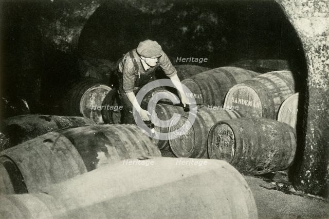 "There Are a Quarter of a Million Gallons of Port in the Port Vaults" - The Vaults at...', 1937. Creator: Fox.