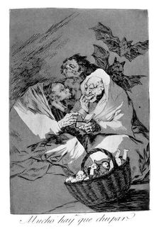 There is plenty to suck 1799. Artist: Francisco Goya