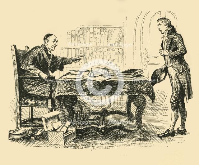 '"There is the door!" ', (1907). Creator: Unknown.