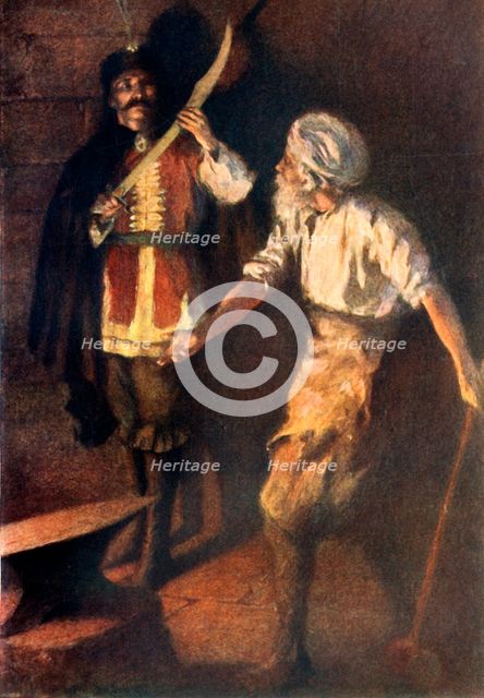 "There is the sword and here is the anvil", 1917. Creator: Unknown.