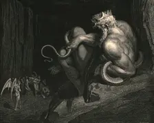There Minos stands c1890. Creator: Gustave Doré