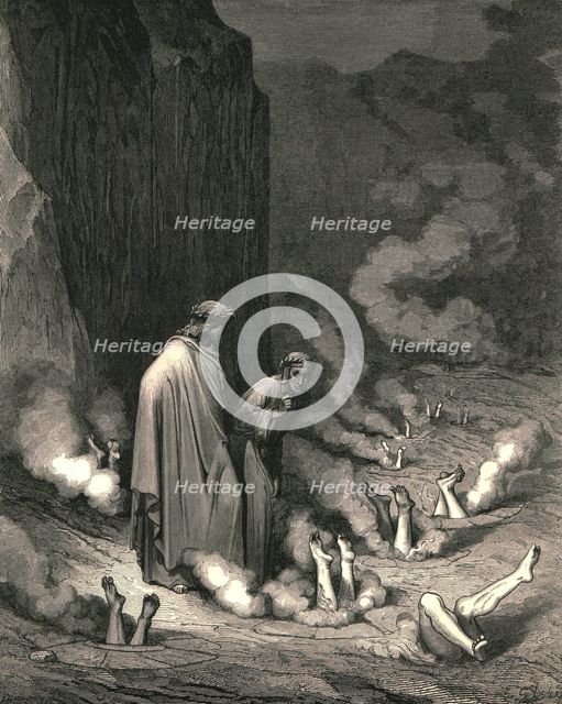 'There stood I like the friar, that doth shrive a wretch for murder doom'd', c1890.  Creator: Gustave Doré.