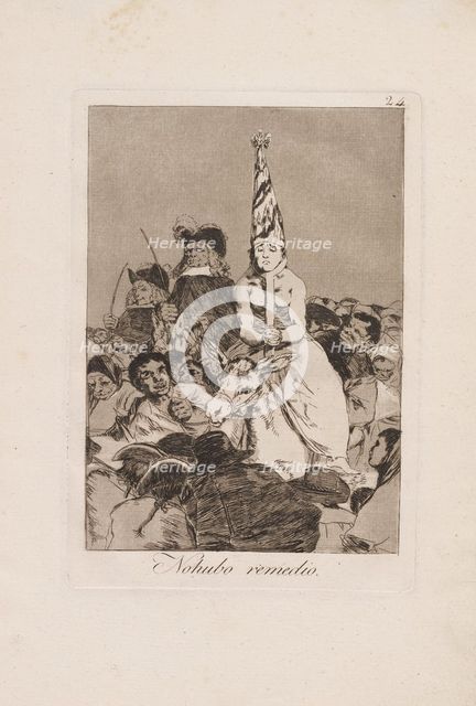 There Was No Remedy (No Hubo Remedio), 1799. Creator: Francisco Goya.