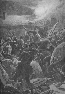 There Was A Hand-To-Hand Struggle, 1902. Artist: WR Wollen