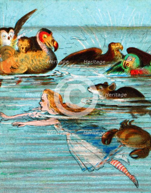 'There was a mouse splashing about', c1900.  Artist: Unknown.