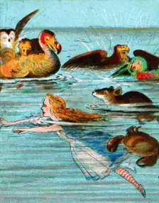 There was a mouse splashing about c1900