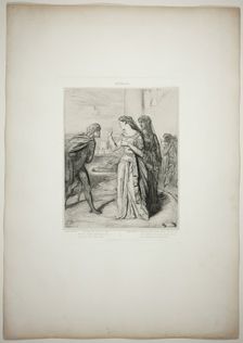 Therefore be merry, Cassio, plate six from Othello, 1844. Creator: Theodore Chasseriau