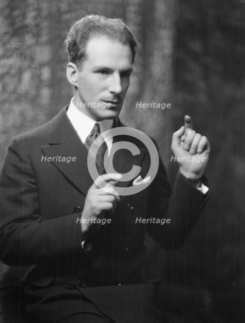Theremin, Mr., portrait photograph, 1928 May 3. Creator: Arnold Genthe.