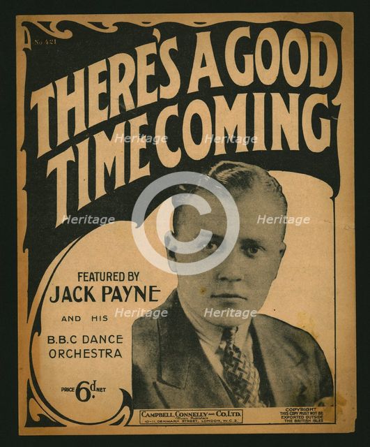 There's a Good Time Coming, sheet music, 1930. Creator: Unknown.