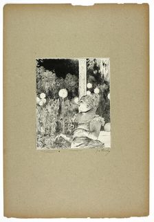 Thérésa Valdon, singing the Song of the Dog 1889–90. Creator: Georges William Thornley