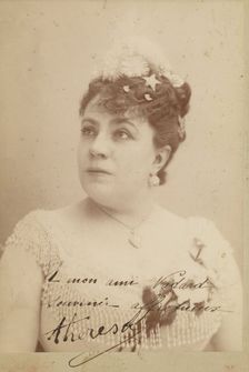 Theresa, about 1895. Creator: Paul Nadar