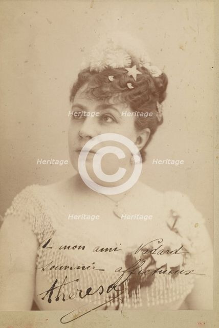 Theresa, about 1895. Creator: Paul Nadar.